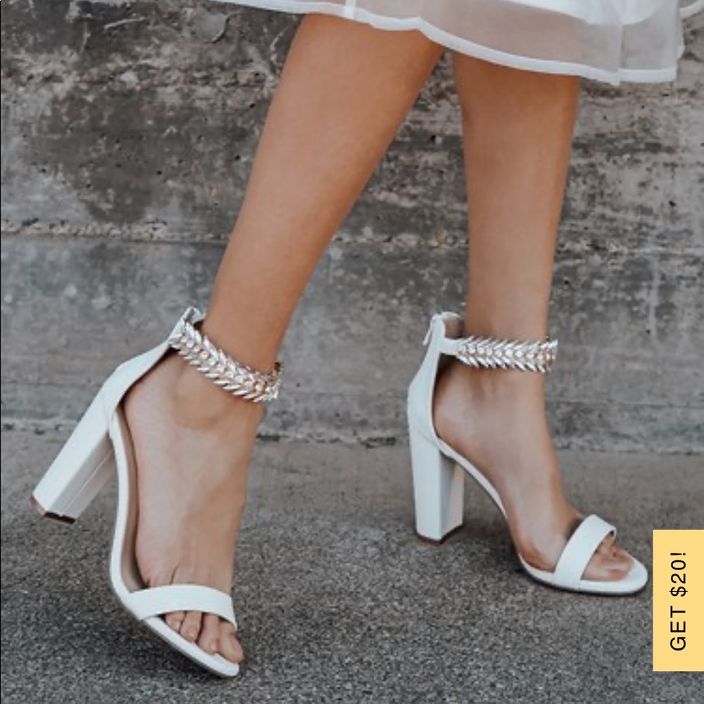 Lulu’s White Heels